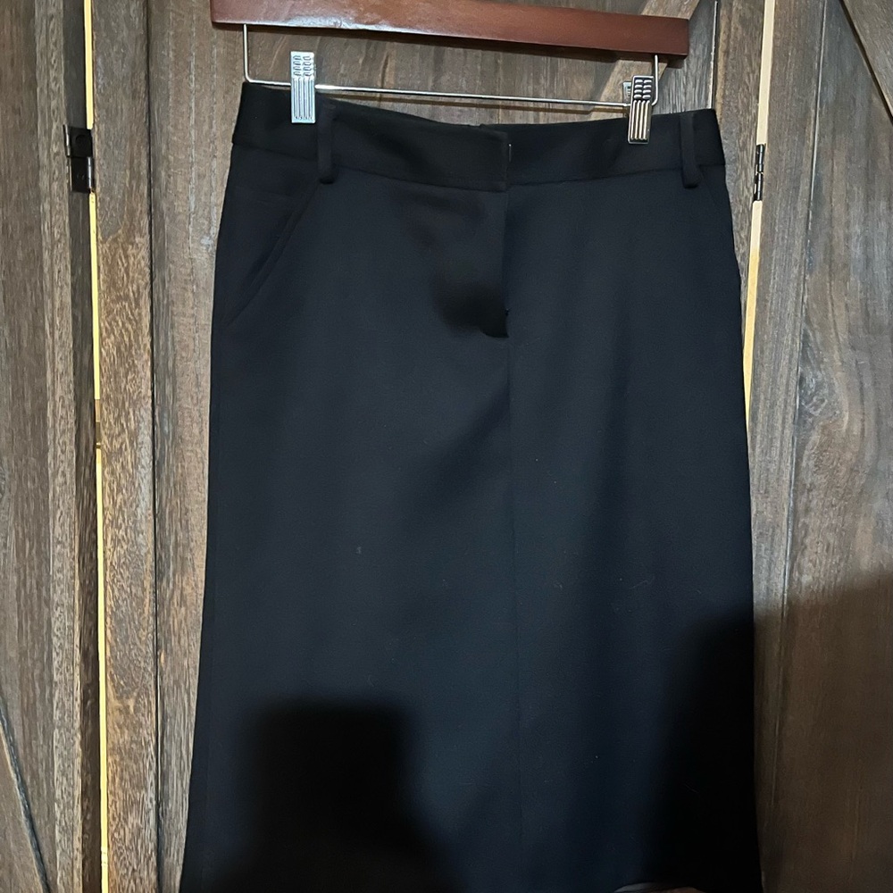 j crew black skirt